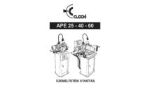 APE25/40/60 használati utasítás és árjegyzék