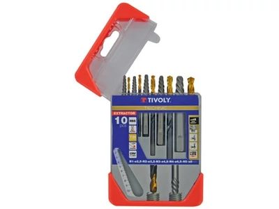 10 részes törtcsavar kiszedő készlet 